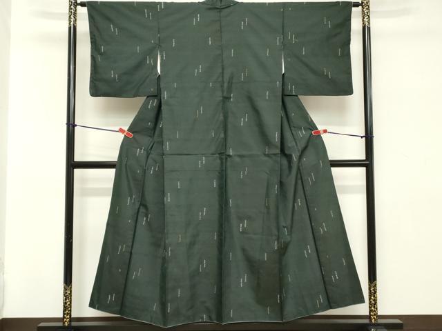 平和屋着物■上質な紬　抽象文様　正絹　逸品　DABB2433cd