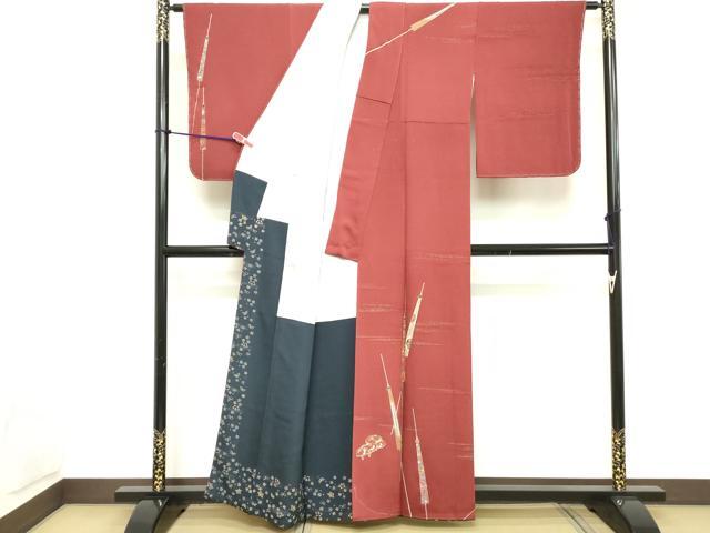 平和屋着物■訪問着 傘 暈し染め 金彩 正絹 逸品 DABB2437cd
