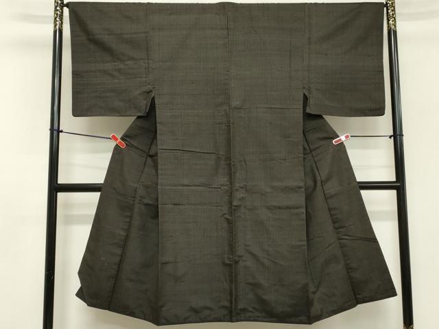 平和屋着物■男性　紬　縞　正絹　逸品　DABB2474cd