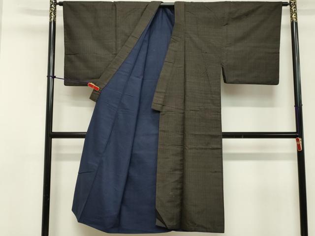 平和屋着物■男性　紬　縞　正絹　逸品　DABB2474cd
