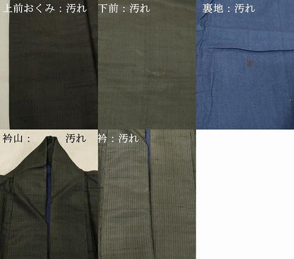 平和屋着物■男性　紬　間道　正絹　逸品　DABB2481cd