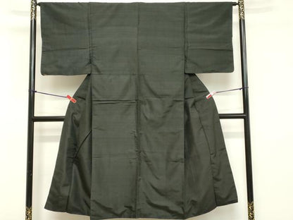 平和屋着物■男性　紬　間道　正絹　逸品　DABB2481cd