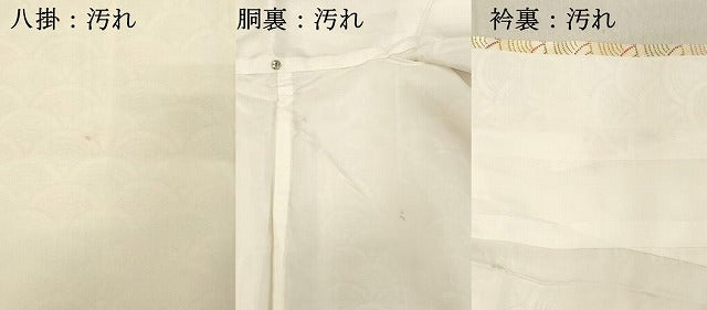 平和屋着物■上質な小紋　青海波　正絹　逸品　DABB2507cd
