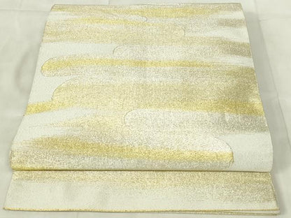 平和屋着物◎綴れ　太鼓柄袋帯　霞文　金銀糸　正絹　逸品　DABB2586qp