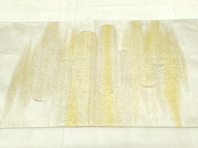 平和屋着物◎綴れ　太鼓柄袋帯　霞文　金銀糸　正絹　逸品　DABB2586qp