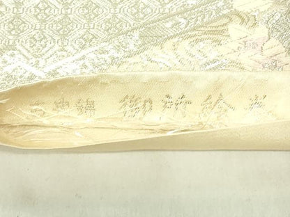 平和屋着物◎六通柄袋帯　唐織　古典錦　御所絵巻　金銀糸　やまと誂製　正絹　逸品　DABB2620qp