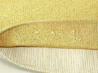 平和屋着物◎綴れ　両面　全通柄袋帯　彩美つづれ　霞文　金銀糸　正絹　逸品　DABB2710qp