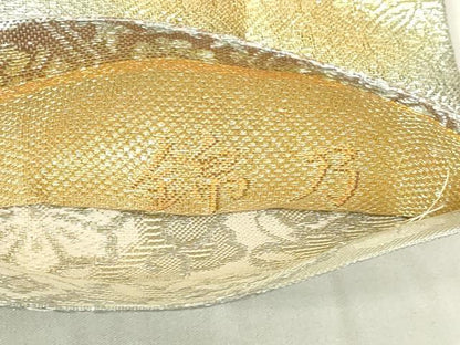平和屋着物◎佐賀錦　六通柄袋帯　吉祥花文　錦乃　金銀糸　正絹　逸品　DABB2714qp