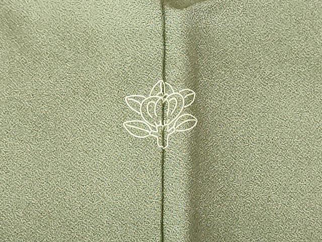 平和屋着物□訪問着 飛鶴花文 暈し染め 金銀彩 正絹