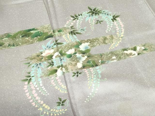 平和屋着物□訪問着 エ霞花文 金彩 正絹 逸品 DABB2804qp