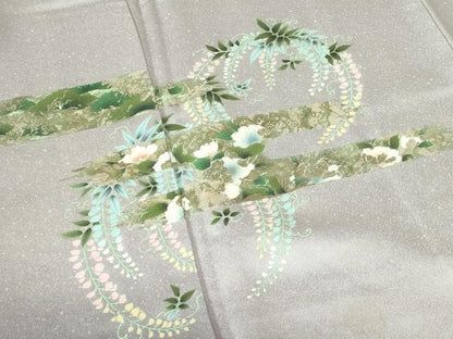 平和屋着物■訪問着 エ霞花文 金彩 正絹 逸品 DABB2804qp