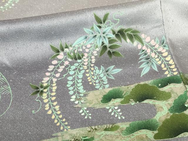 平和屋着物■訪問着 エ霞花文 金彩 正絹 逸品 DABB2804qp