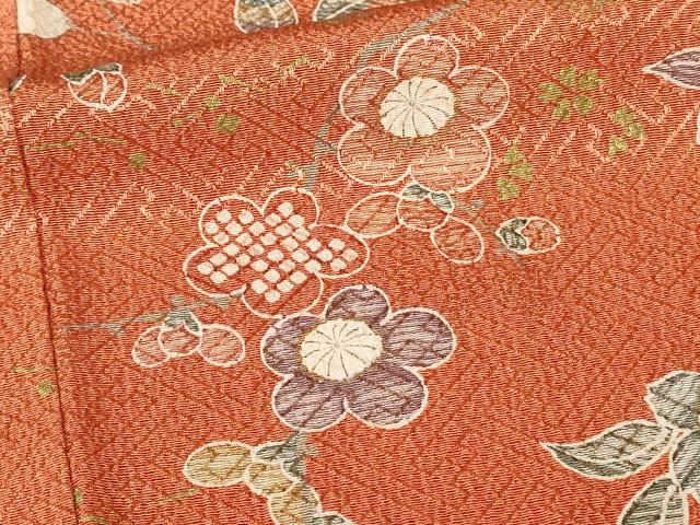平和屋着物●訪問着　刺繍　吉祥舞花文　暈し染め　金彩　正絹　逸品　CABD0201ut 平和屋着物□訪問着 舞花文 暈し染め 金彩 正絹 逸品 DABB2806qp