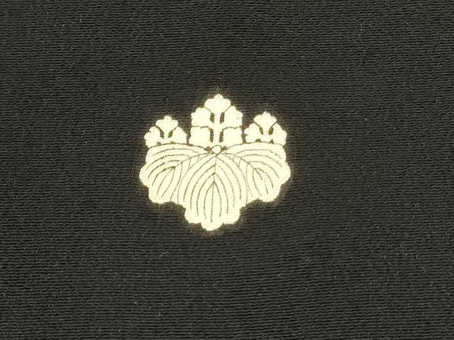 平和屋着物■豪華黒留袖　刺繍　尾長鳥花文　金銀彩　正絹　逸品　DABB2860qp