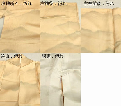 平和屋着物■上質な小紋 霞文 暈し染め 正絹 逸品 DABB2889qp