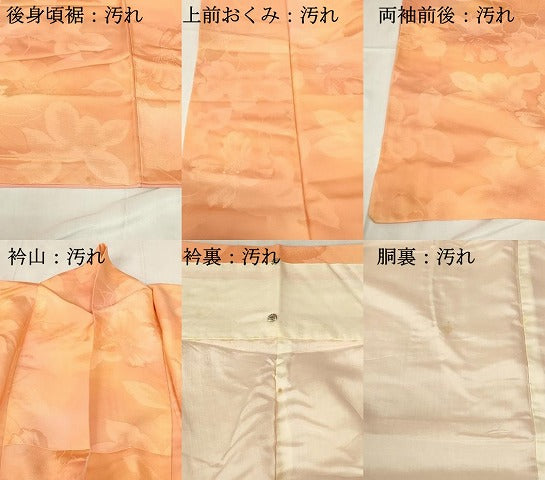 平和屋着物■上質な小紋　舞花文　暈し染め　正絹　逸品　DABB2988qp