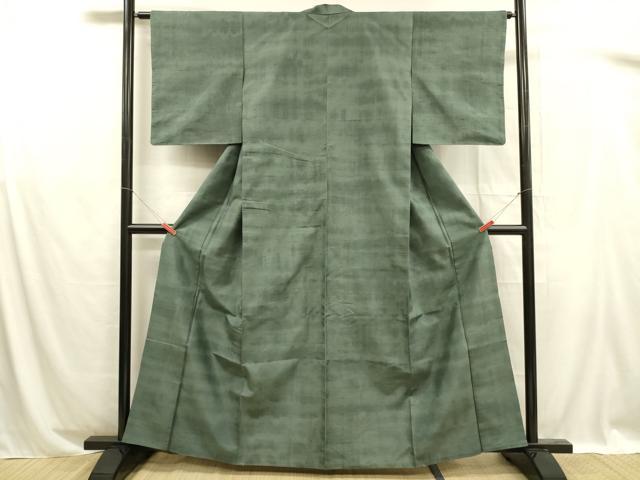 平和屋着物■上質な紬 霞文 正絹 逸品 DABB3098cm