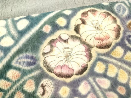 平和屋着物●九寸名古屋帯 総絞り 辻が花 正絹 逸品 DABB3137cm