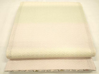 平和屋着物●両面　全通柄袋帯　更紗花唐草文　吉祥文　正絹　逸品　DABB3168cm