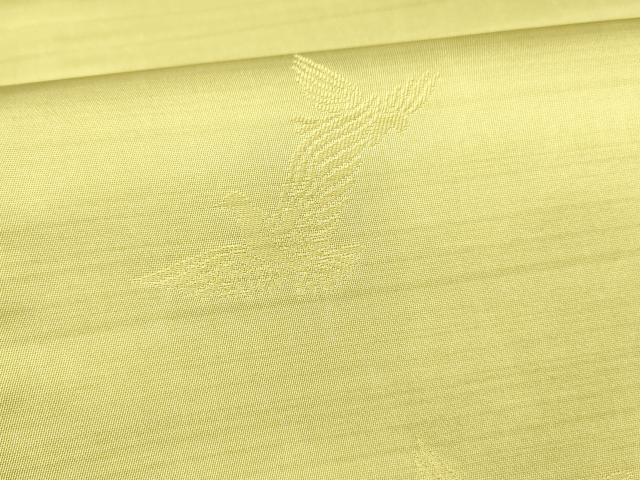 平和屋着物●染色作家 斉藤三才 両面 太鼓柄袋帯 抽象文様 三才鳥 銀糸 引箔 正絹 逸品 DABB3174cm