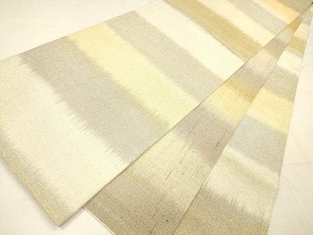 平和屋着物▽銀座世きね 全通柄袋帯 スリーシーズン 春夏秋 霞文 金銀糸 正絹 逸品 DABB3182cm