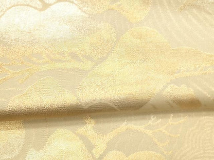 平和屋着物●西陣 川島織物 六通柄 本袋帯 流水松文 金銀糸 正絹 逸品 DABB3200cm