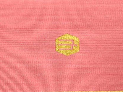 平和屋着物●爪掻本綴作家 伊達静 八寸名古屋帯 霞文 正絹 逸品 DABB3205cm