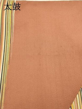 平和屋着物●爪掻き本綴れ 八寸名古屋帯 横段抽象文 正絹 逸品 DABB3206cm