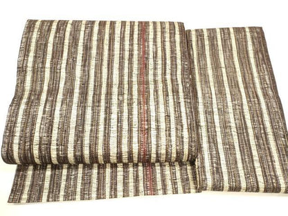 平和屋着物▽つけ帯 スリーシーズン 春夏秋 櫛織 間道 金糸 正絹 逸品 DABB3210cm