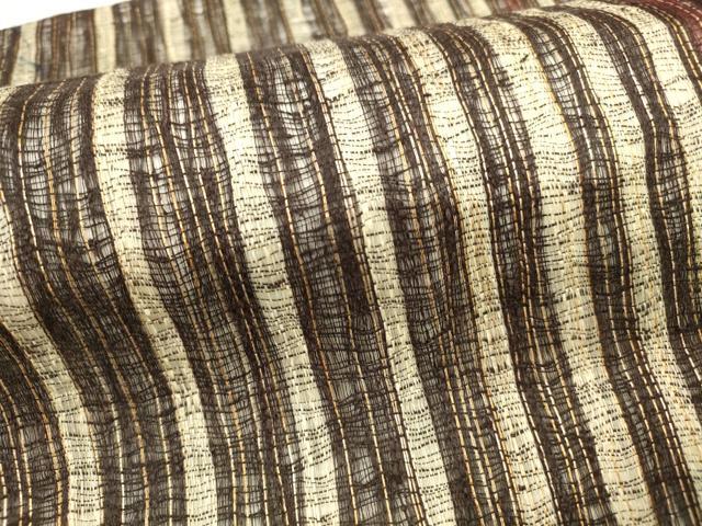 平和屋着物▽つけ帯 スリーシーズン 春夏秋 櫛織 間道 金糸 正絹 逸品 DABB3210cm