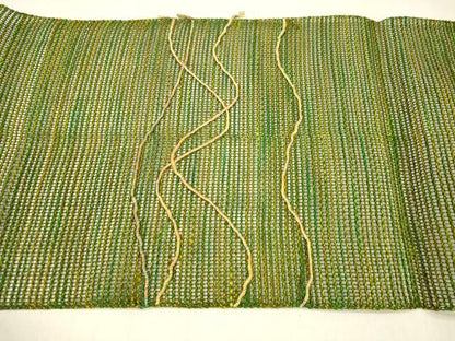 平和屋着物＊夏物 八寸名古屋帯 抽象文様 正絹 逸品 DABB3214cm
