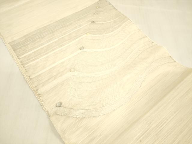 平和屋着物＊夏物 八寸名古屋帯 抽象文様 金銀糸 正絹 逸品 DABB3218cm
