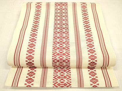 平和屋着物＊夏物 本場筑前博多織 八寸名古屋帯 紗献上 正絹 逸品 DABB3222cm