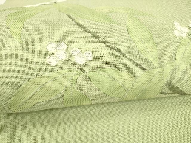 平和屋着物＊夏物 八寸名古屋帯 南天文 DABB3223cm