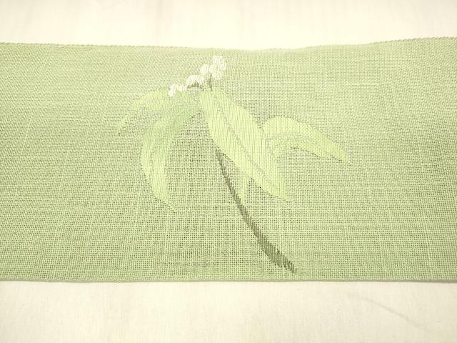 平和屋着物＊夏物 八寸名古屋帯 南天文 DABB3223cm