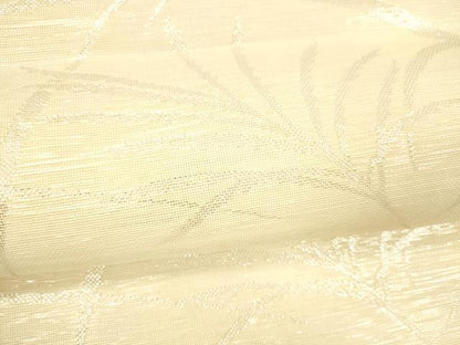 平和屋着物＊夏物 六通柄袋帯 草葉文 銀糸 正絹 逸品 DABB3227cm