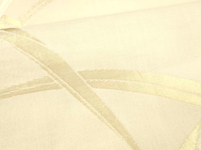 平和屋着物＊夏物 六通柄袋帯 草葉文 金糸 正絹 逸品 DABB3228cm