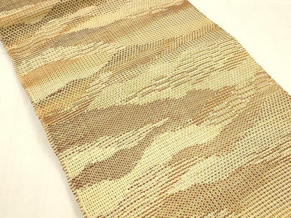 平和屋着物＊夏物 八寸名古屋帯 抽象文様 正絹 逸品 DABB3233cm