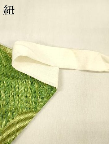 平和屋着物＊夏物 織物一筋名門 織悦 つけ帯 枝花文 金銀糸 正絹 逸品 DABB3247cm