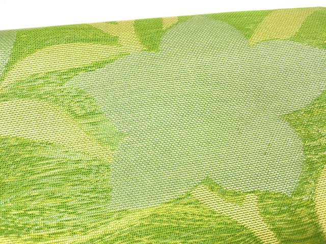 平和屋着物＊夏物 織物一筋名門 織悦 つけ帯 枝花文 金銀糸 正絹 逸品 DABB3247cm