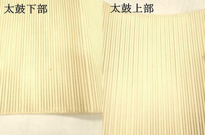 平和屋着物＊夏物 絽綴れ 八寸名古屋帯 流水花文 金銀糸 正絹 逸品 DABB3248cm