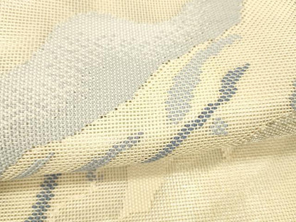平和屋着物＊夏物 太鼓柄 本袋帯 流水文 銀糸 正絹 逸品 DABB3251cm