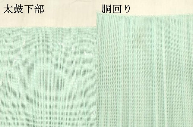 平和屋着物＊夏物 八寸名古屋帯 草花文 DABB3254cm