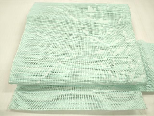平和屋着物＊夏物 八寸名古屋帯 草花文 DABB3254cm