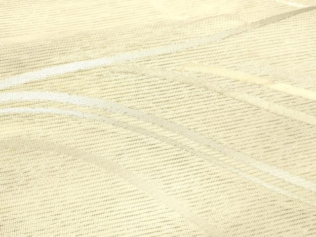 平和屋着物＊夏物 九寸開き名古屋帯 流水文 銀糸 正絹 逸品 DABB3255cm