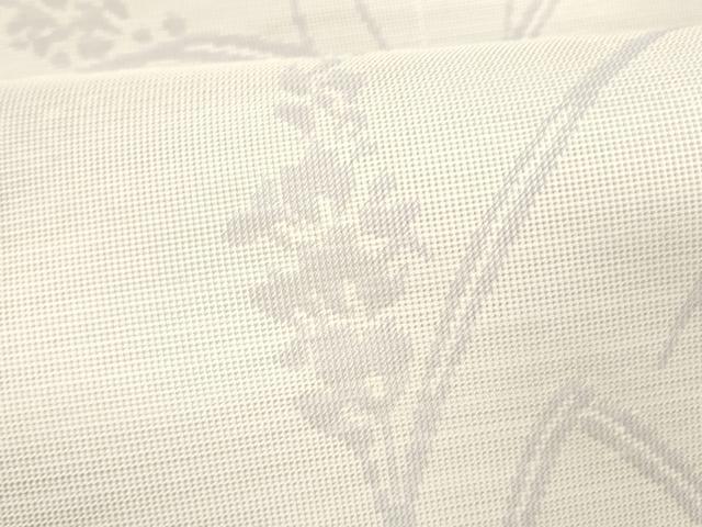 平和屋着物＊夏物 八寸名古屋帯 草花文 DABB3263cm