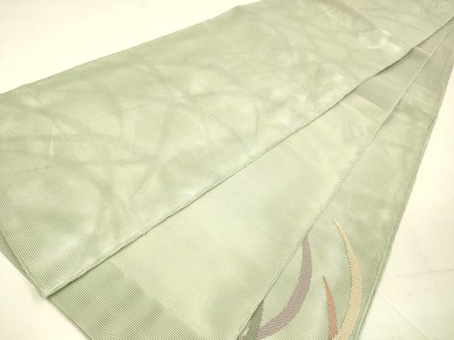 平和屋着物＊夏物 太鼓柄 本袋帯 露芝文 銀糸 正絹 逸品 DABB3266cm