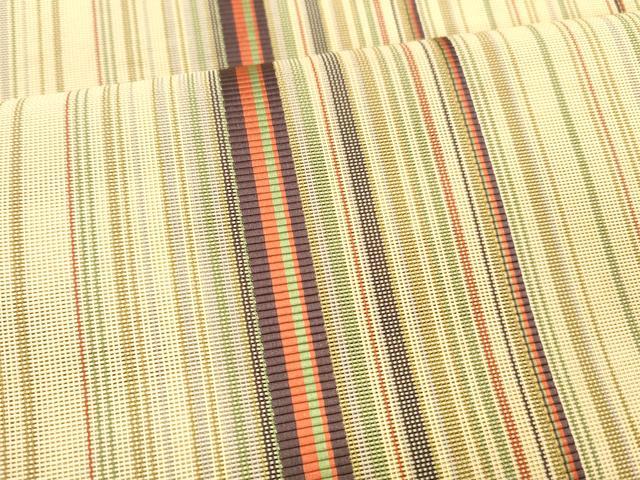 平和屋着物＊夏物 本場筑前博多織 八寸名古屋帯 間道 正絹 逸品 DABB3274cm