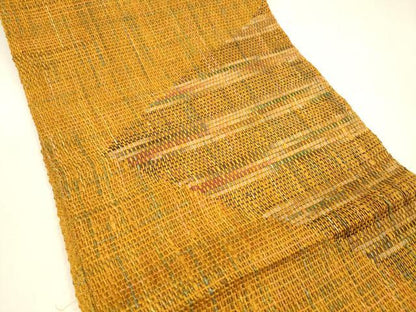 平和屋着物＊夏物 八寸名古屋帯 抽象文様 正絹 逸品 DABB3275cm