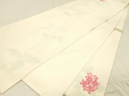 平和屋着物＊夏物 京友禅の第一人者 松井青々 絽塩瀬 六通柄袋帯 手描き 紫陽花 正絹 逸品 DABB3281cm